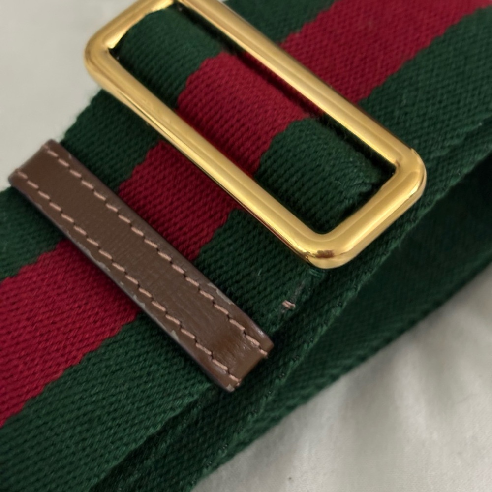 Gucci Brown and Gold Clutch with Monogram Design - Picture 7 of 10